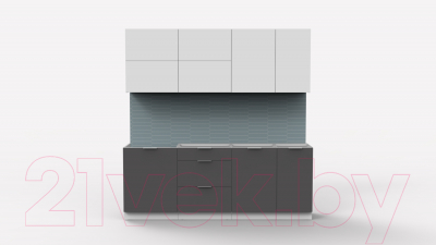 Готовая кухня Интермебель Микс Топ-36 2.1м без столешницы