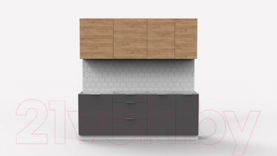 Готовая кухня Интермебель Микс Топ-36 2.1м без столешницы