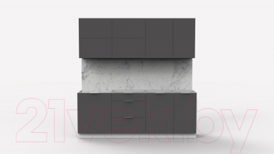 Готовая кухня Интермебель Микс Топ-36 2.1м без столешницы