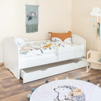 Кровать-тахта детская Мебель детям Комфорт 80x160 Т-80 (белый)