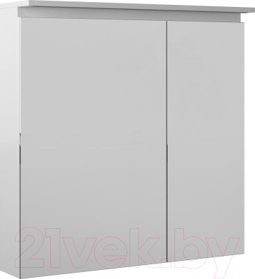 Шкаф с зеркалом для ванной Briz Сити с подстветкой 80 / 232 02-28080-00 00 БЕЛ - фото