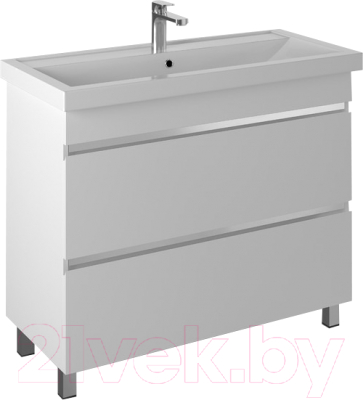 Тумба с умывальником Briz Элен Классик Фостер 100 / 227 03-08100-06 00 БЕЛ - фото