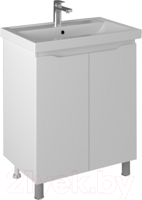 Тумба с умывальником Briz Мальта Фостер 70 / 365 03-02070-06 00 БЕЛ - фото