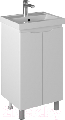 Тумба с умывальником Briz Мальта Фостер 50 / 365 03-02050-06 00 БЕЛ - фото