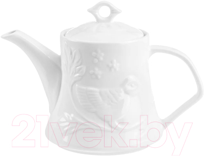 Заварочный чайник Elan Gallery Птички на ветке / 540216 - фото