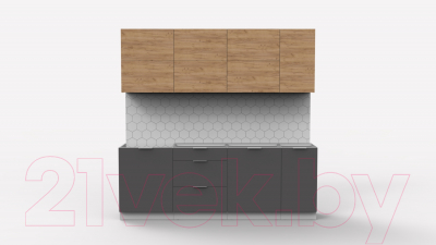 Готовая кухня Интермебель Микс Топ-37 2.2м без столешницы