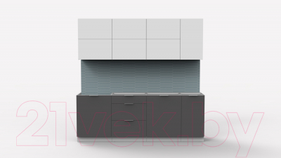 Готовая кухня Интермебель Микс Топ-37 2.2м без столешницы