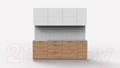 Готовая кухня Интермебель Микс Топ-37 2.2м без столешницы