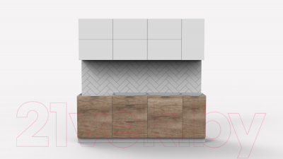 Готовая кухня Интермебель Микс Топ-37 2.2м без столешницы