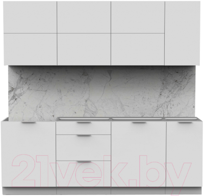 Готовая кухня Интермебель Микс Топ-37 2.2м без столешницы - фото