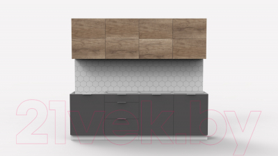 Готовая кухня Интермебель Микс Топ-38 2.4м без столешницы