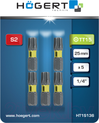 Набор бит Hoegert HT1S136