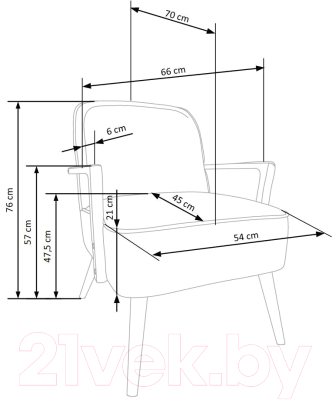Кресло мягкое Halmar Pastore