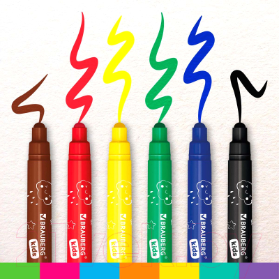 Фломастеры Brauberg Kids / 152178