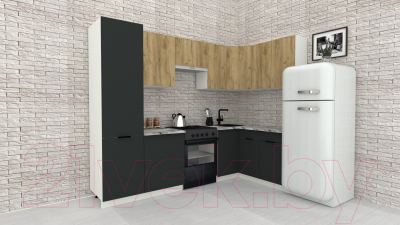 Готовая кухня ВерсоМебель Эко-1 1.4x2.6 правая