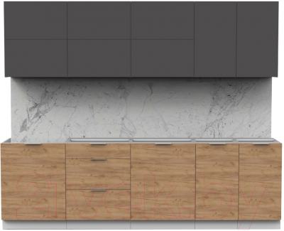 Готовая кухня Интермебель Микс Топ-39 2.6м без столешницы - фото