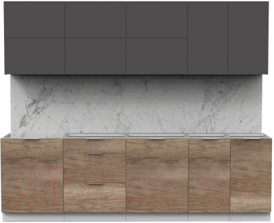 Готовая кухня Интермебель Микс Топ-39 2.6м без столешницы - фото