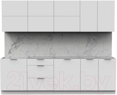 Готовая кухня Интермебель Микс Топ-39 2.6м без столешницы - фото