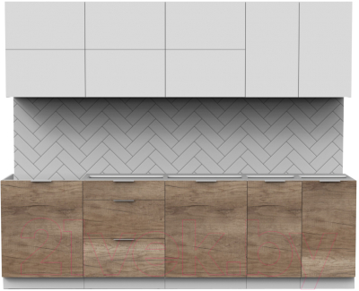 Готовая кухня Интермебель Микс Топ-39 2.6м без столешницы - фото