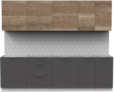 Готовая кухня Интермебель Микс Топ-39 2.6м без столешницы - фото