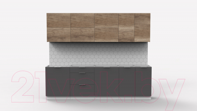 Готовая кухня Интермебель Микс Топ-39 2.6м без столешницы