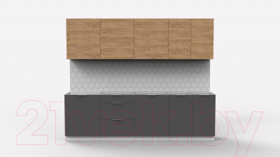 Готовая кухня Интермебель Микс Топ-39 2.6м без столешницы