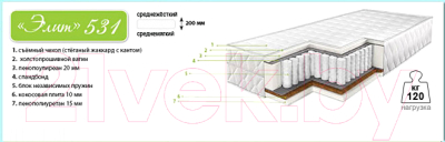 Матрас Барро Элит 531 180x200