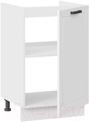 Шкаф под мойку ТриЯ Лорас 1Н5М (белый/холст белый)