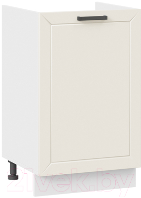 Шкаф под мойку ТриЯ Лорас 1Н5М (белый/холст брюле) - фото
