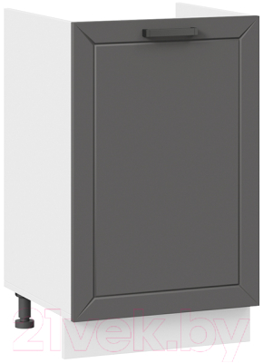Шкаф под мойку ТриЯ Лорас 1Н5М (белый/холст вулкан) - фото