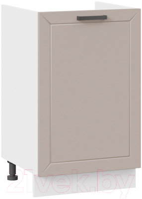 Шкаф под мойку ТриЯ Лорас 1Н5М (белый/холст латте) - фото