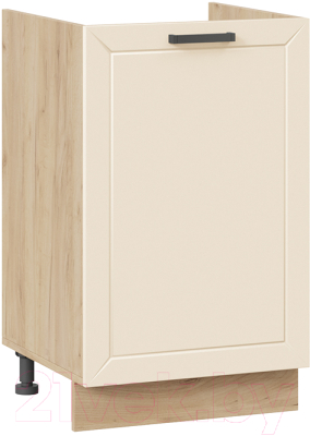 Шкаф под мойку ТриЯ Лорас 1Н5М (дуб крафт золотой/холст брюле) - фото