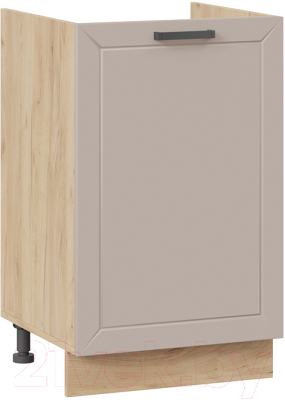 Шкаф под мойку ТриЯ Лорас 1Н5М (дуб крафт золотой/холст латте) - фото