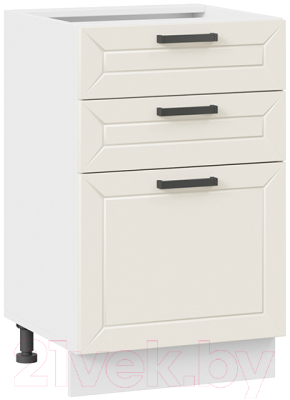 Шкаф-стол кухонный ТриЯ Лорас 1Н5Я3 (белый/холст брюле) - фото