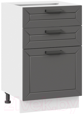 Шкаф-стол кухонный ТриЯ Лорас 1Н5Я3 (белый/холст вулкан) - фото