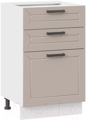 Шкаф-стол кухонный ТриЯ Лорас 1Н5Я3 (белый/холст латте) - фото