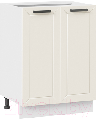Шкаф-стол кухонный ТриЯ Лорас 1Н6 (белый/холст брюле) - фото