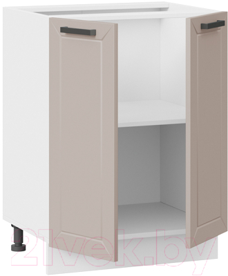 Шкаф-стол кухонный ТриЯ Лорас 1Н6 (белый/холст латте)