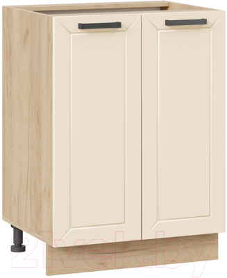 Шкаф-стол кухонный ТриЯ Лорас 1Н6 (дуб крафт золотой/холст брюле) - фото