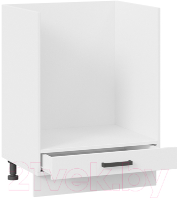 Шкаф под духовку ТриЯ Лорас 1Н6Б (белый/холст белый)
