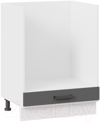 Шкаф под духовку ТриЯ Лорас 1Н6Б (белый/холст вулкан) - фото