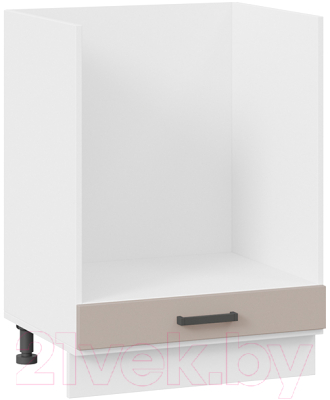 Шкаф под духовку ТриЯ Лорас 1Н6Б (белый/холст латте) - фото