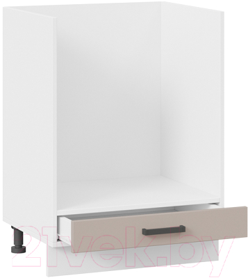 Шкаф под духовку ТриЯ Лорас 1Н6Б (белый/холст латте)