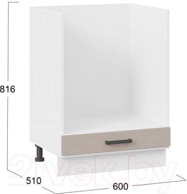 Шкаф под духовку ТриЯ Лорас 1Н6Б (белый/холст латте)