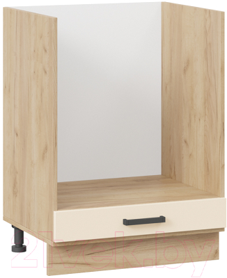 Шкаф под духовку ТриЯ Лорас 1Н6Б (дуб крафт золотой/холст брюле) - фото