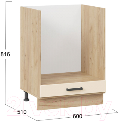 Шкаф под духовку ТриЯ Лорас 1Н6Б (дуб крафт золотой/холст брюле)