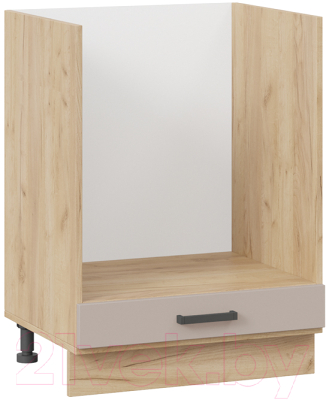 Шкаф под духовку ТриЯ Лорас 1Н6Б (дуб крафт золотой/холст латте) - фото