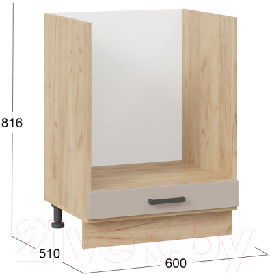 Шкаф под духовку ТриЯ Лорас 1Н6Б (дуб крафт золотой/холст латте)
