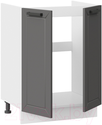 Шкаф под мойку ТриЯ Лорас 1Н6М (белый/холст вулкан)