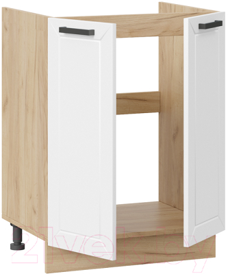 Шкаф под мойку ТриЯ Лорас 1Н6М (дуб крафт золотой/холст белый)